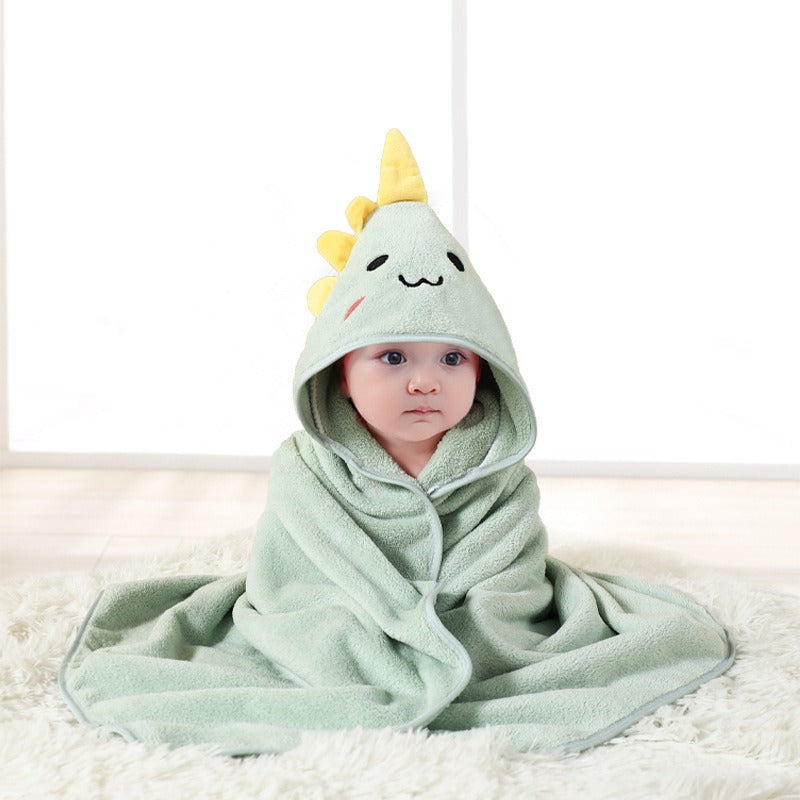 wholesale child baby cartoon animal face elephant hooded towel newborn