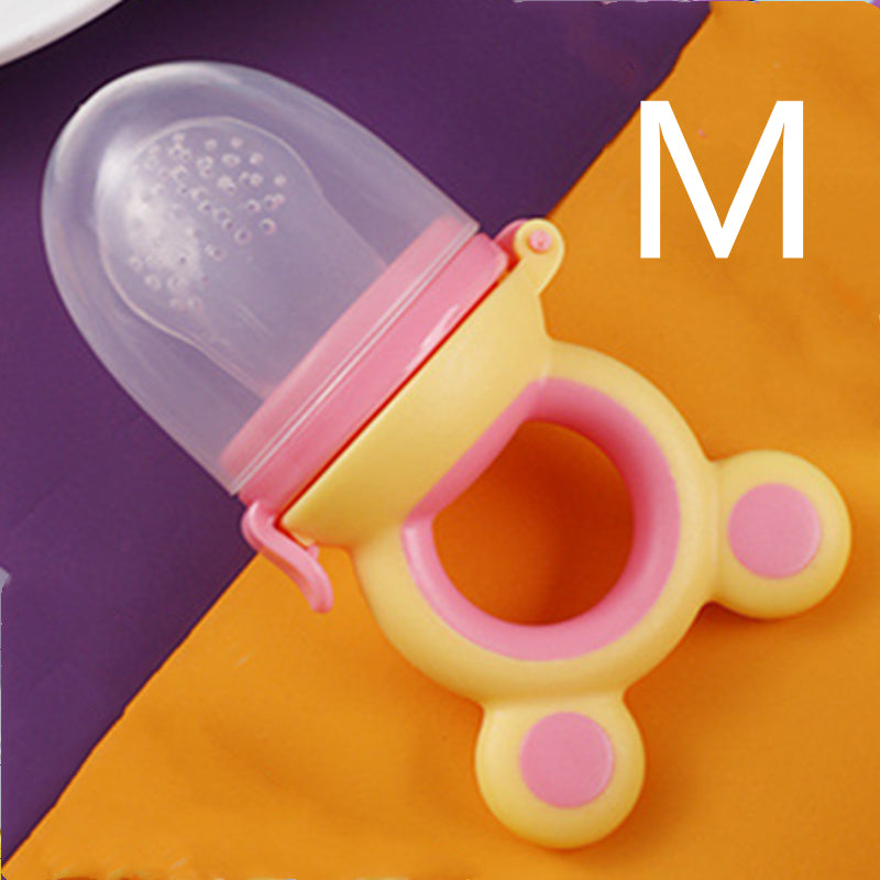 Baby products baby pacifier fruit and vegetable silicone baby nutrition fruit and vegetable mesh bag complementary food feeder