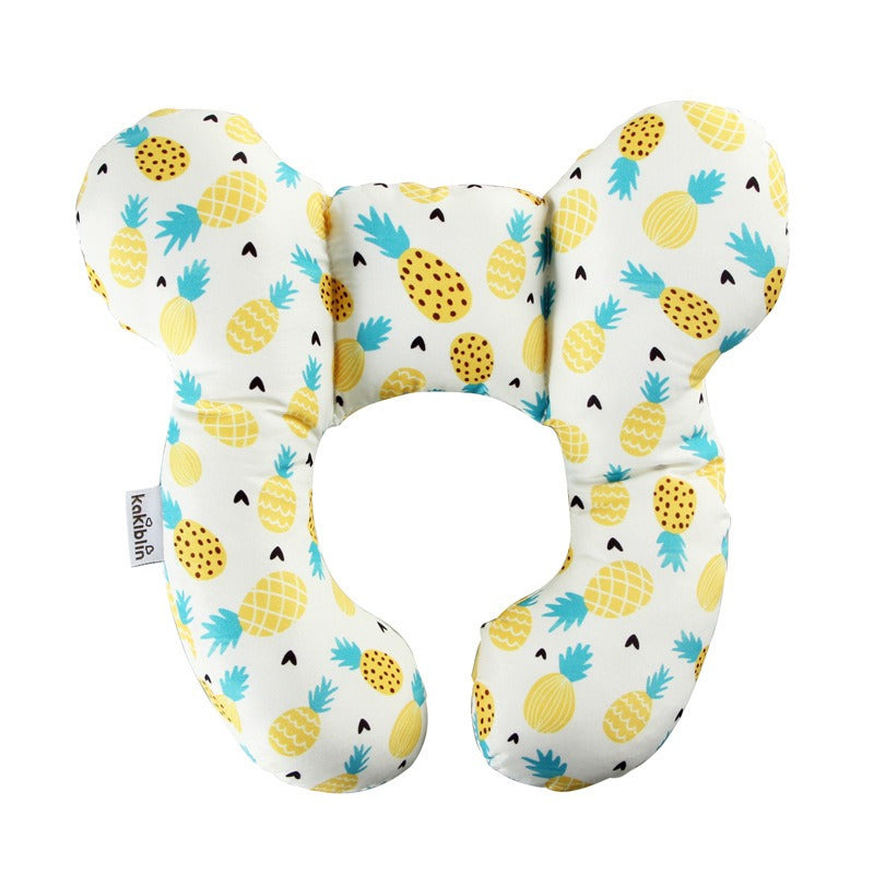 Baby head protection U-shaped pillow stroller fixed head pillow Car seat sleeping protection head and neck pillow